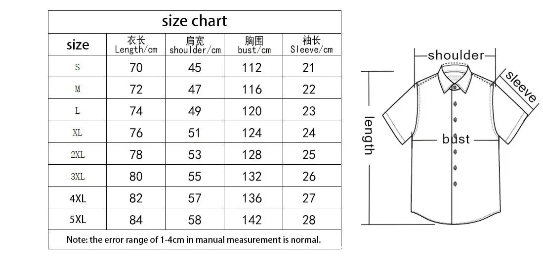 Men's Hawaiian Shirt - Cartoon and Leopard Print Short-sleeved, with a Pocket on the Chest, Machine Washable, Regular Fit, Summe
