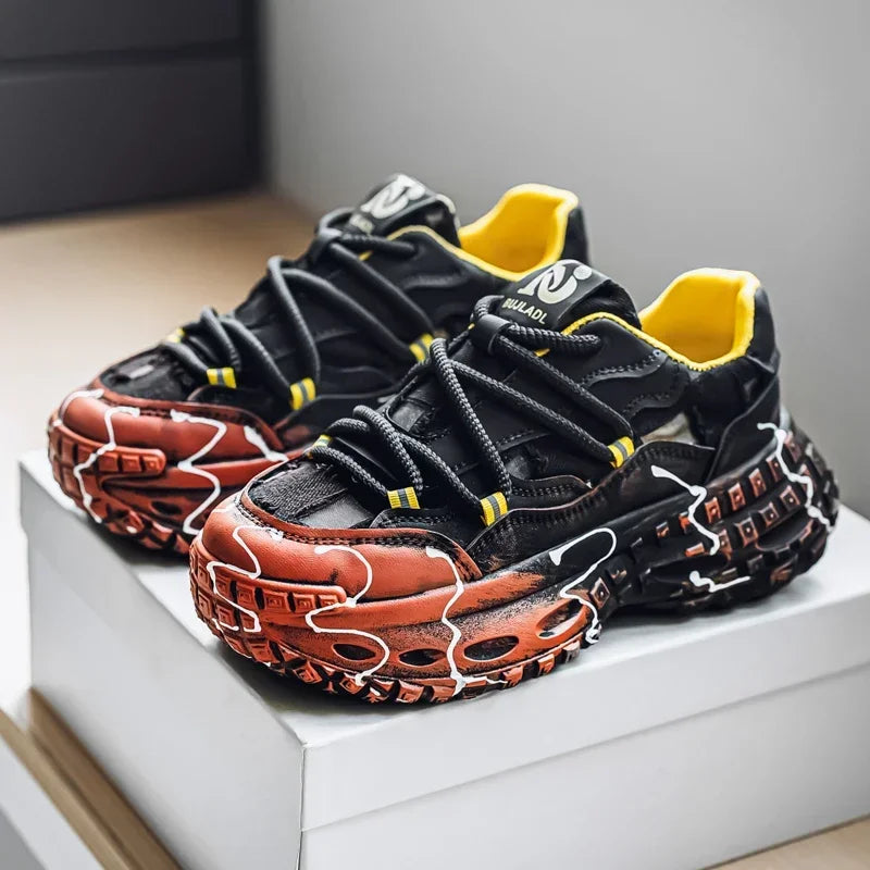 Men's Casual Shoes 2025 Shockproof Comfortable Outdoor Running Fitness Training Exercise Sneakers Size 39-44 Hot Sale Retro