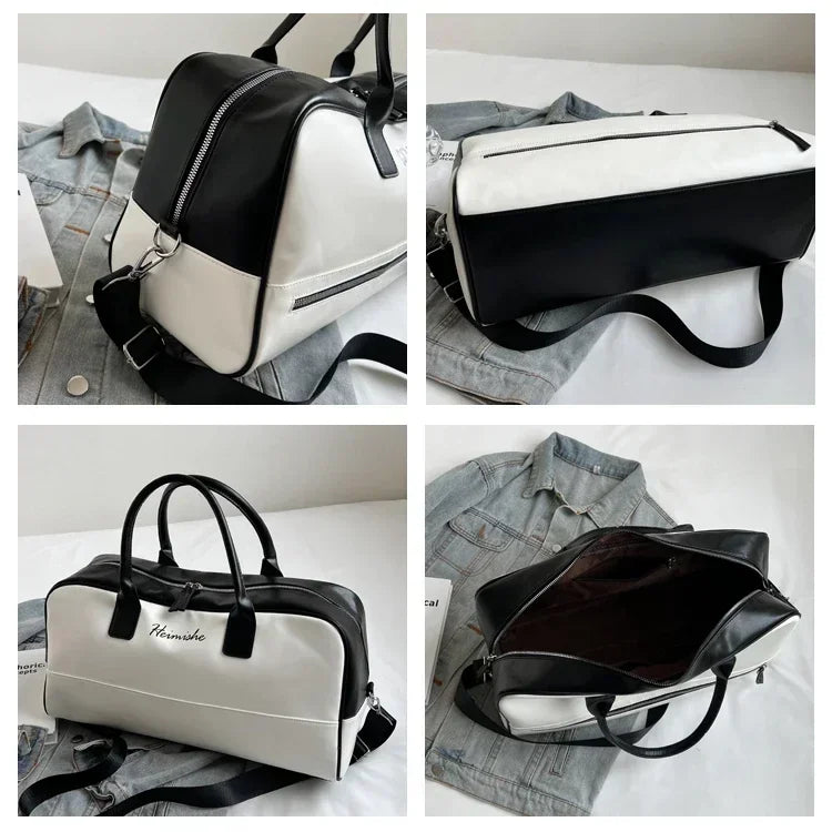 Large Capacity PU Zipper Travel Bag 2025 New High Quality Brand Simplicity Waterproof Luxury Leisure Vacation Luggage Bag