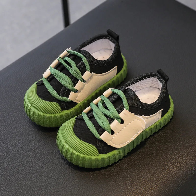 Kids Casual Shoes Boys Girls Canvas Shoes Fashion Lightweight Soft Children's Flats Anti-slip Toddler Baby Shoes Kids Sneakers