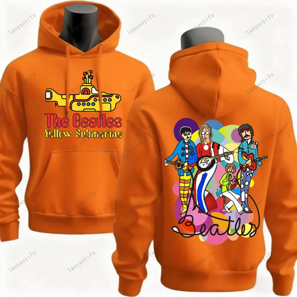 The Beatles Hoodie Men Hoodie Street Fashion Drop Shoulder Hoody Streetwear Long Sleeve Sportswear Streetwear Aesthetic Clothes