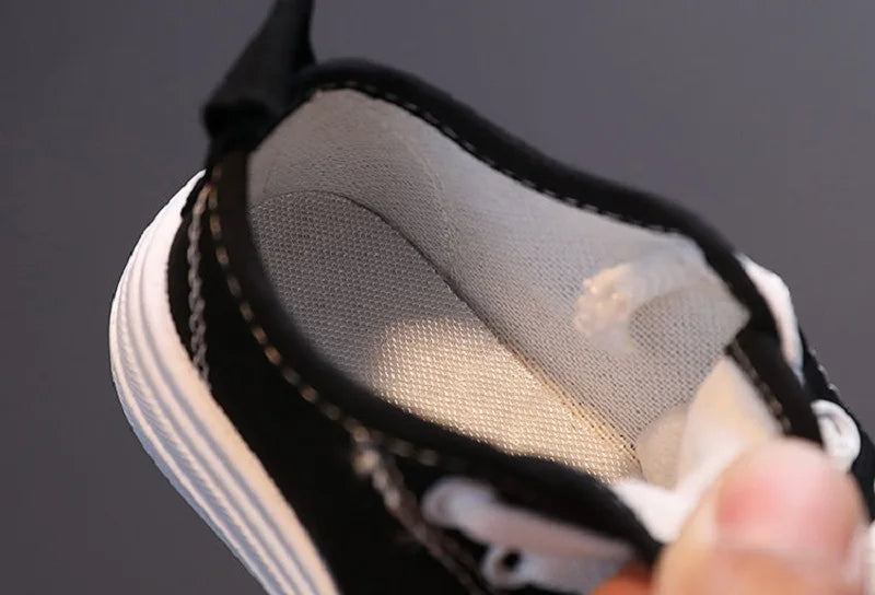 Kids Non-slip Comfort Sneakers Shoe Toddlers Tennis shoesChildren Sport Canvas Shoes Lace-up Girls Flat Boys Casual Shoes