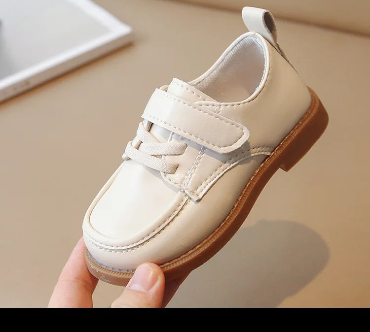 Kids Leather Shoe2023 Spring Autumn New British Leather Shoe Anti Slip Performance Shoes Boy Gril Kids Shoe Fashion Casual Shoes