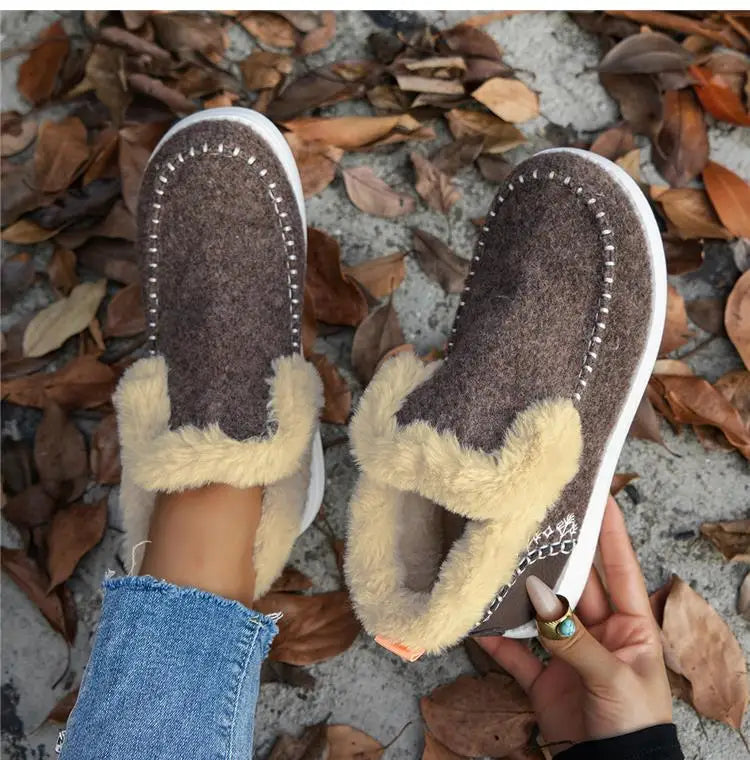 Boots Woman 2025 Trend Snow Flat Shoes Women Platform Women Shoes Fashion Ankle Boots Plush Botas Mujer Women's Winter Boots