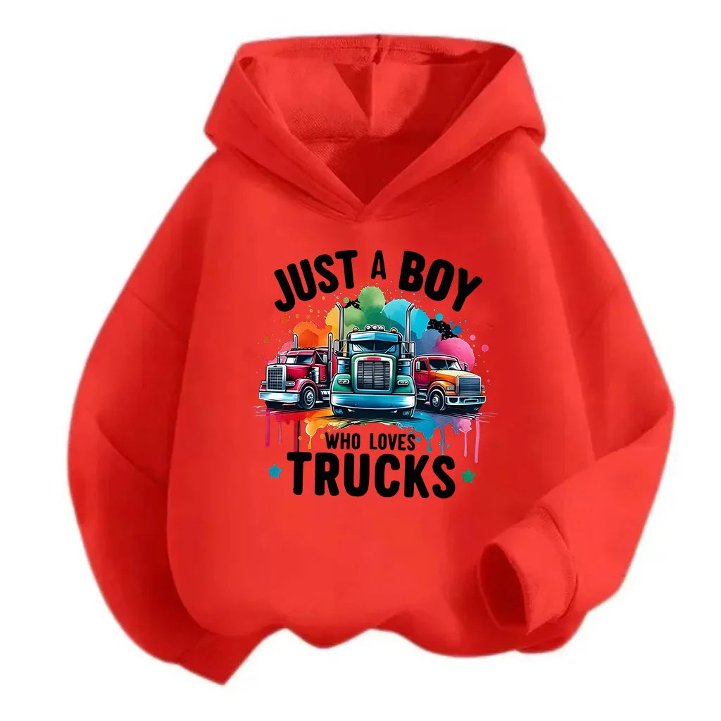 Colorful cartoon printed hooded casual warm hoodie, suitable for outdoor wear in autumn and winter