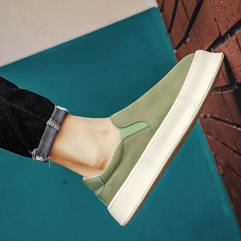 Men's Shoes Summer 2025 New Breathable Fashion Trend Versatile Casual Cloth Shoes Slip on Comfortable Lightweight Sport Sneakers