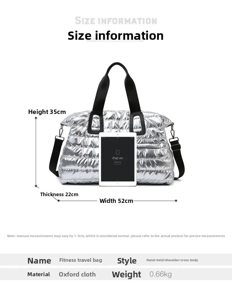 Large Capacity Fashion Short Trip Travel Bag Wet And Dry Separation Sports Waterproof Yoga Fitness Single Shoulder Luggage Bag