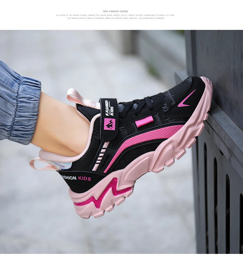 Kids Girls Shoes Running School Casual Sports Breathable Non-slip Sneakers Basketball Children Outdoor Walking Tennis All Season
