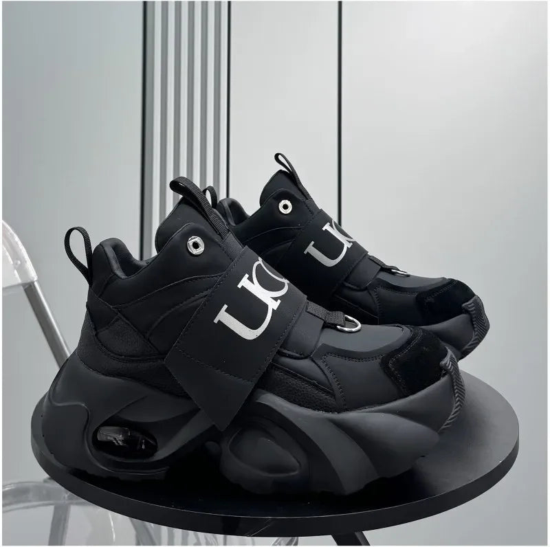 Men's Thick Soled Sports Shoes Fashionable and Versatile Trendy Street Style Men's Casual Shoes