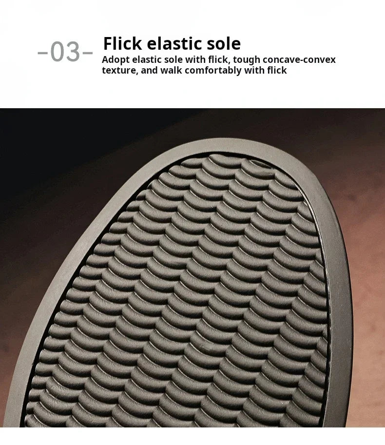 Classic Men's Sneakers Platform Slip on Casual Shoes for Men Leather Sneakers New Comfort Flat Shoes Spring Men's Loafers Shoes