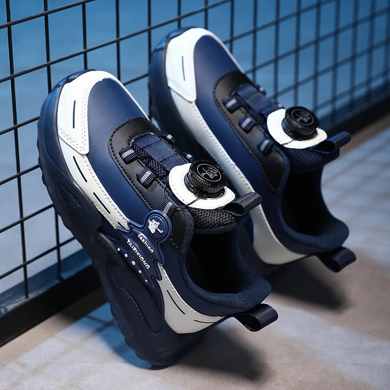 Children Sneaker Boys Casual Shoes Leather Student Walking Shoes Kids Non-slip Lightweight Girls Sports Running Tennis Footwear