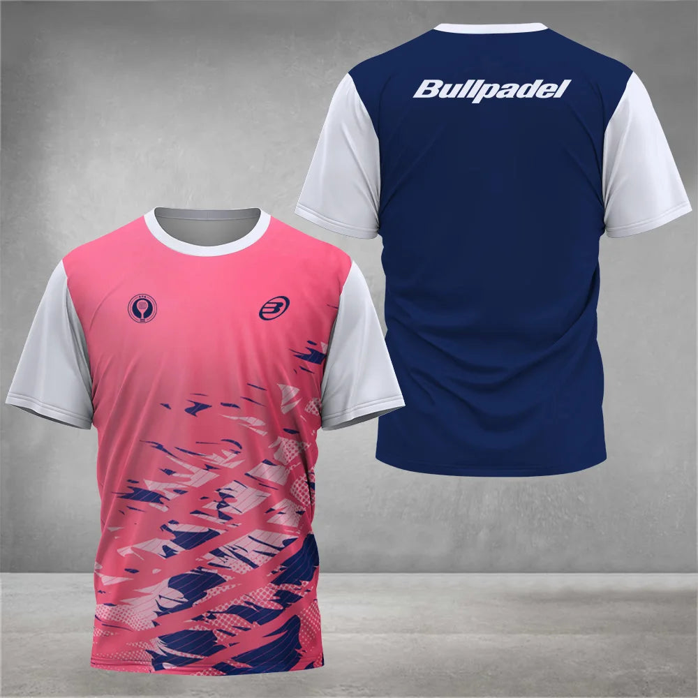 Cool Padel Breathable Short Sleeve Summer Quick Dry Short Sleeve Street Men's Top Outdoor Tennis T Shirt New Fitness Collection