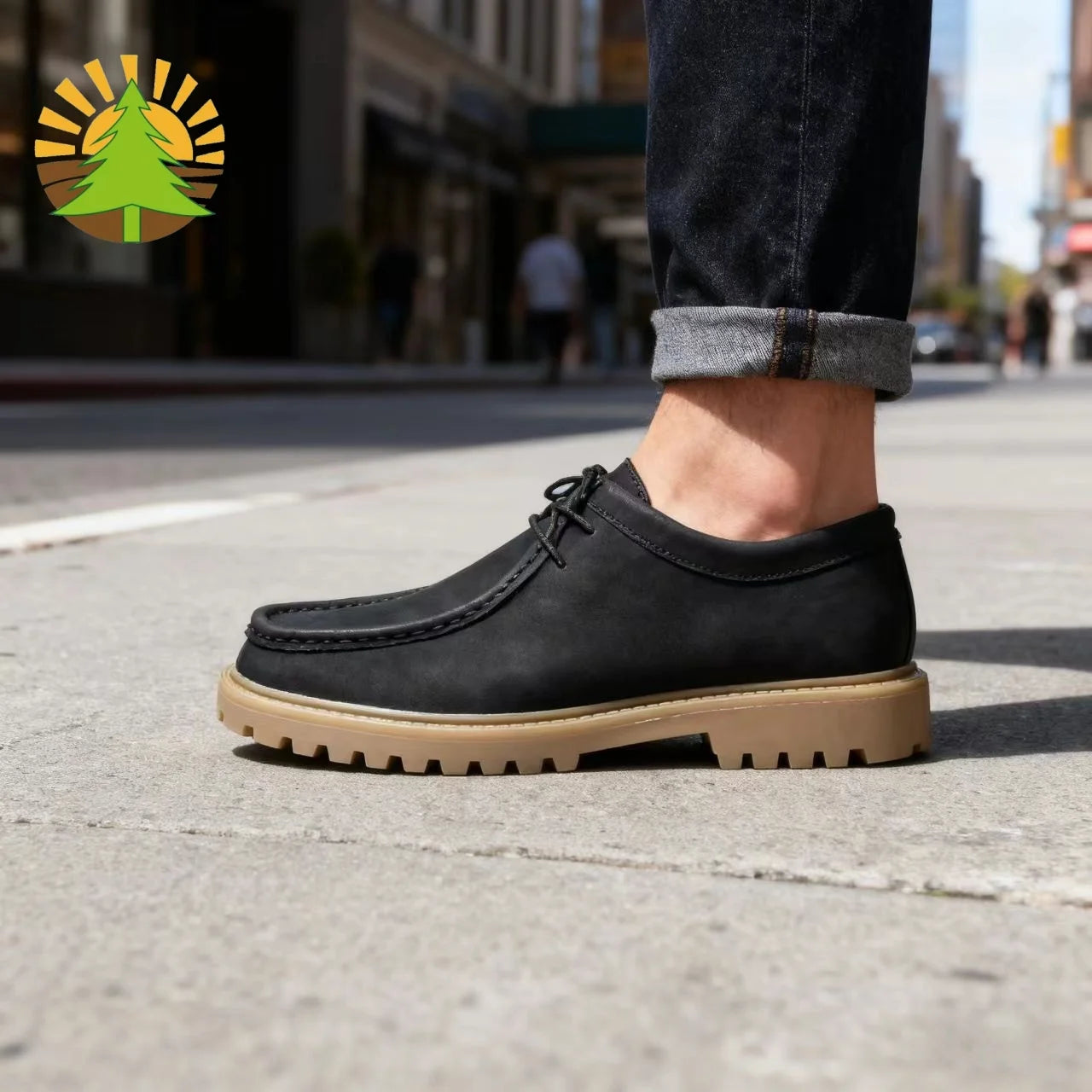 Men's Shoes 2025 Autumn New Trendy British Style Round-Toe Thick-Soled Derby Shoes Genuine Leather Black Formal Casual Leather Shoes, High-End Business Men's Shoes All-Season Soft-Soled Anti-Odor Leather Shoes Men's Korean St