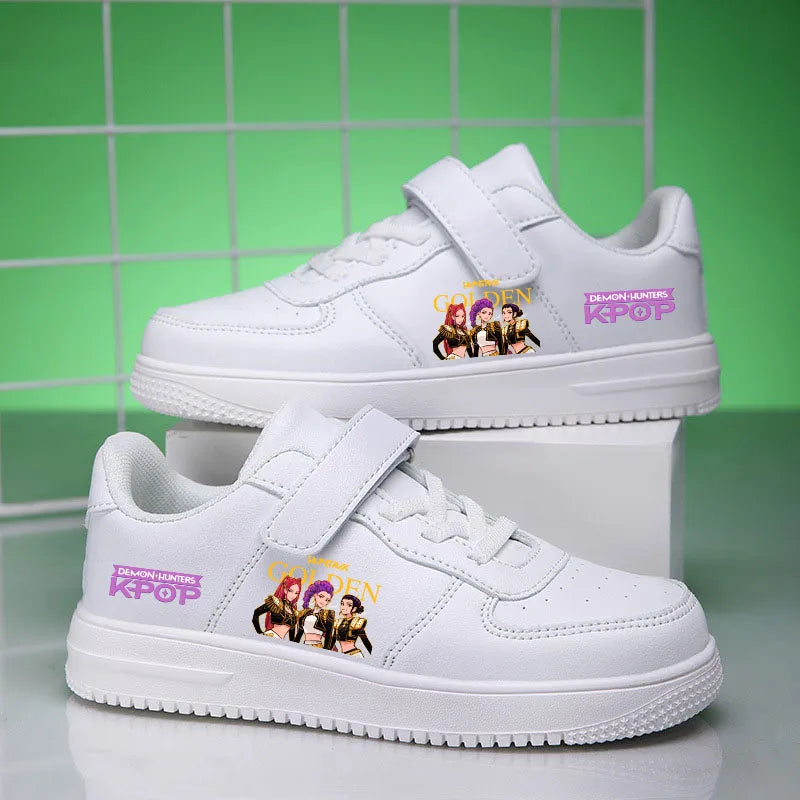 KPop Demon Hunters Children's Sneakers For Girls Running Tennis Student Casual Shoes Comfortable Kids Shoes Gift Size 28-40