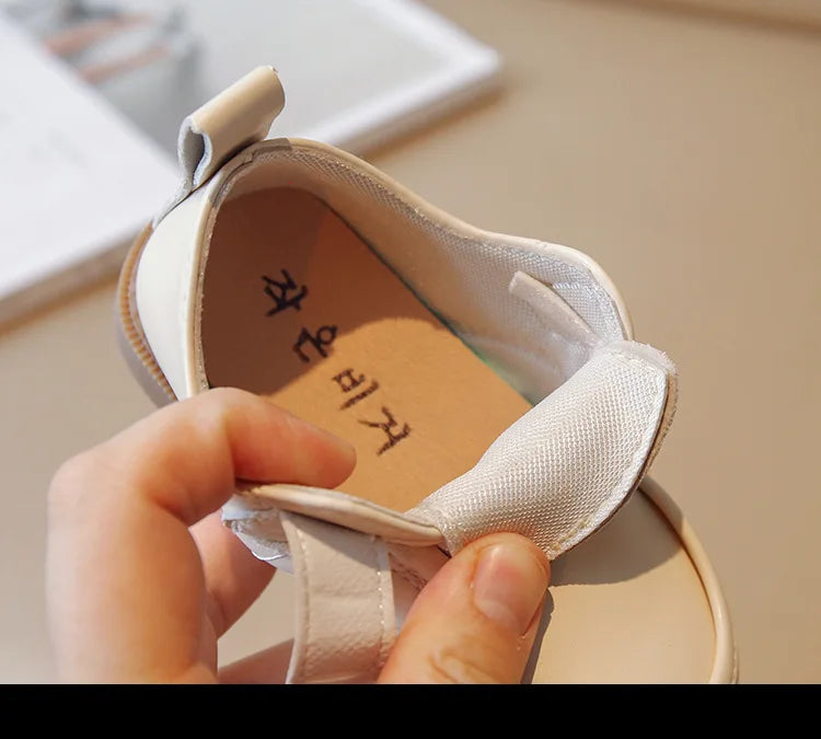 Kids Leather Shoe2023 Spring Autumn New British Leather Shoe Anti Slip Performance Shoes Boy Gril Kids Shoe Fashion Casual Shoes