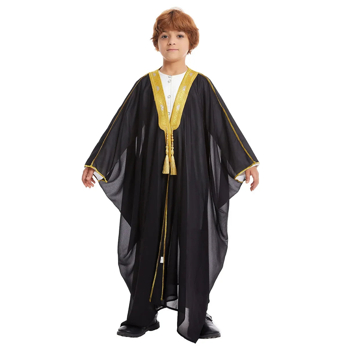 Eid Kids Boys Robe Muslim Dress Children Open Abaya Prayer Kaftan Ramadan Morocco Jubba Modest Islamic Dubai Saudi Abaya Thobe