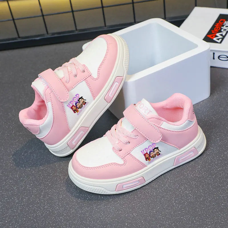 Kids Girls Shoes 2025 New Children Sneakers Girls Kpop Demon Hunter Casual Sport Shoes Student Shoes Teen Shoes