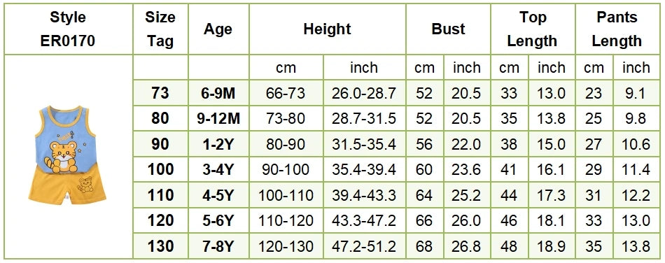 2025 New Kids Tank Tops and Shorts Set Summer Baby Toddler Sleeveless Outfit Girls Boys Casual Breathable Cartoon Clothing