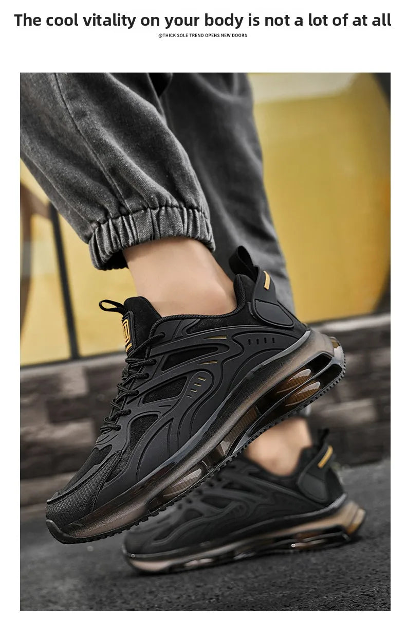 Men Shoes 2025 Casual Walk Air Cushion Marathon Breathable Lightweight Women's Comfortable Athletic Nonskid Sneakers