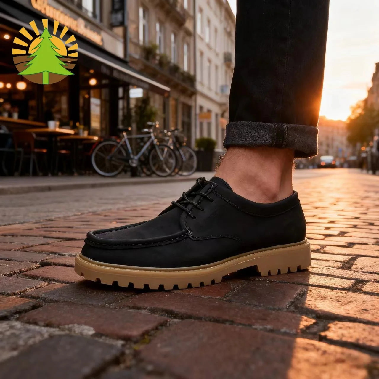 Men's Shoes 2025 Autumn New Trendy British Style Round-Toe Thick-Soled Derby Shoes Genuine Leather Black Formal Casual Leather Shoes, High-End Business Men's Shoes All-Season Soft-Soled Anti-Odor Leather Shoes Men's Korean St