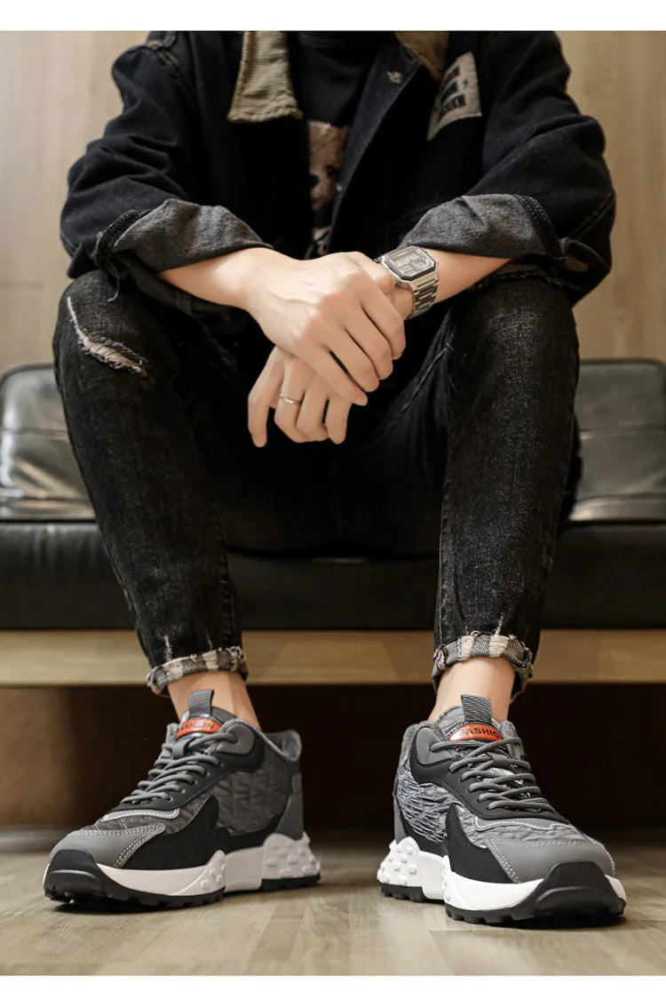 New Sneakers Shoes for Men Luxury Platform Male Sneakers High Quality Casual Running Shoes Winter Plus Size Cotton Man Shoes