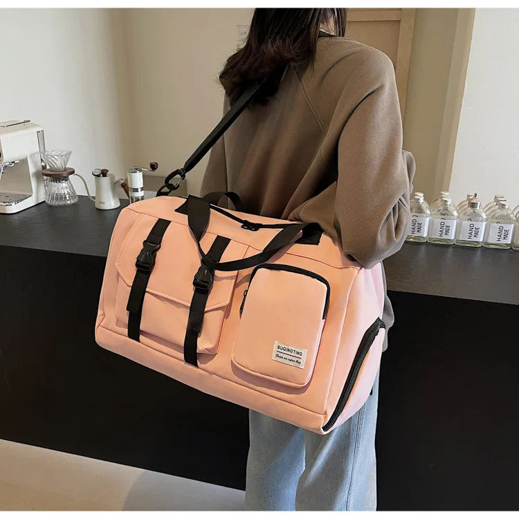 Funlin Large Capaci Multifunctional Sports Fitn Bag Independent oe Carent Simple Travel Bag oulder Bag Handbag