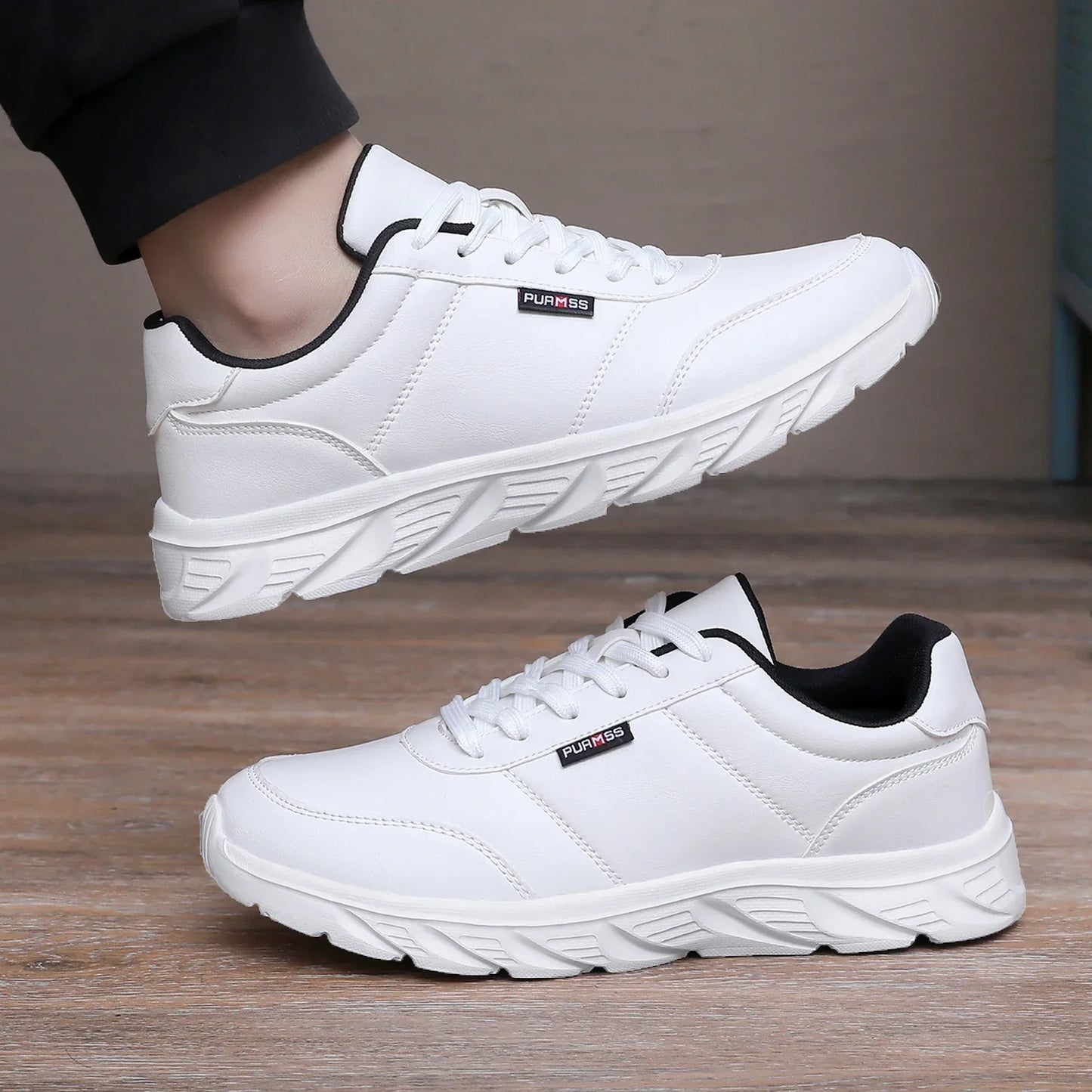 2025 Men Shoes Spring Autumn Waterproof Walking Sneakers Leisure Male Leather Sports Shoes Non-Slip Footwear