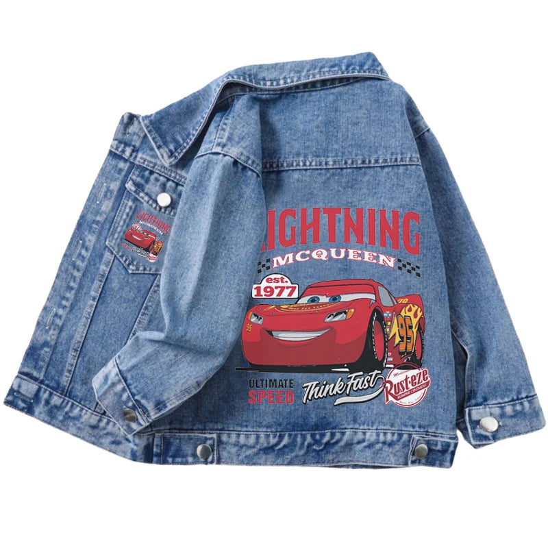 Children Clothing Sets Spring Autumn Baby Boys Girls Mickey Mouse Minnie Cotton Denim Jacket Coat + Jeans Pants 2pce Casual Suit