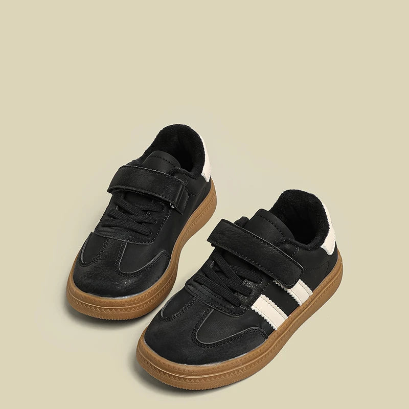 Children Casual Sneakers New Black Soft Bottom Girls Boys German Training Shoes Autumn Winter Fashion Red Kids Baby Casual Shoes