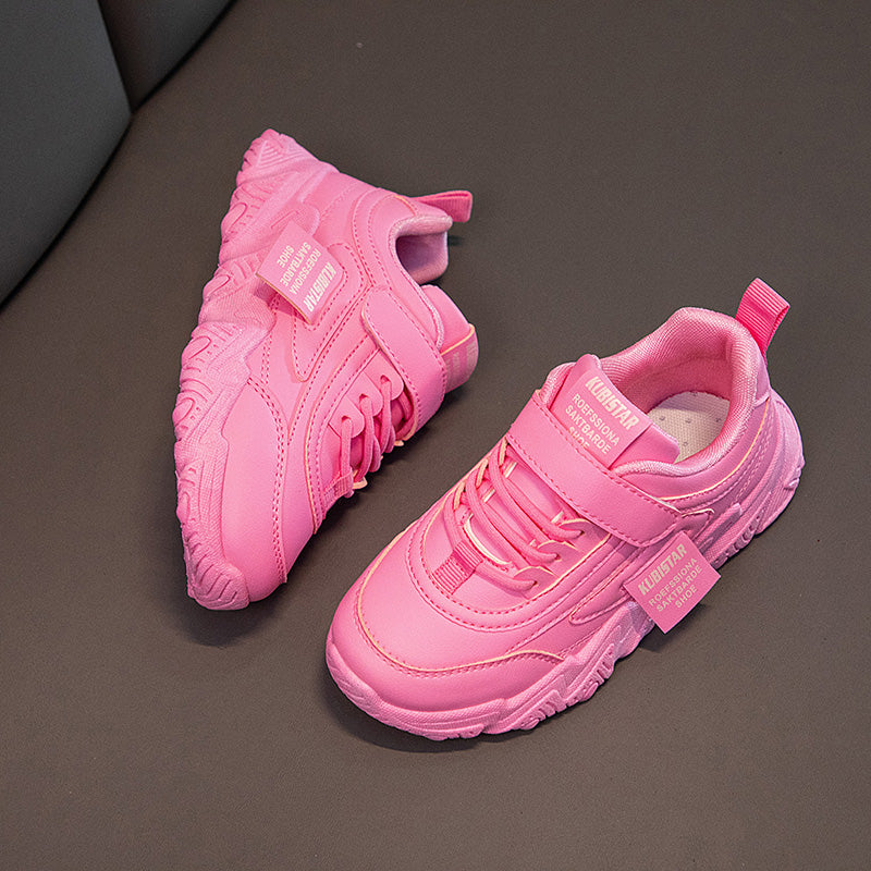 Kids Sports Shoes for Girls Boys Children Running Sneakers PU Soft School Casual Shoes Classic Fashion Anti-skid Spring Autumn