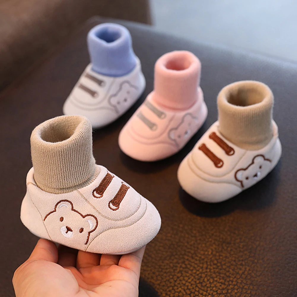 Toddler Shoes Baby Socks Shoe Infant Cartoon Kids Boy Shoes Soft Rubber Sole Child Floor Sneaker Booties For Baby 0-1 Years Old