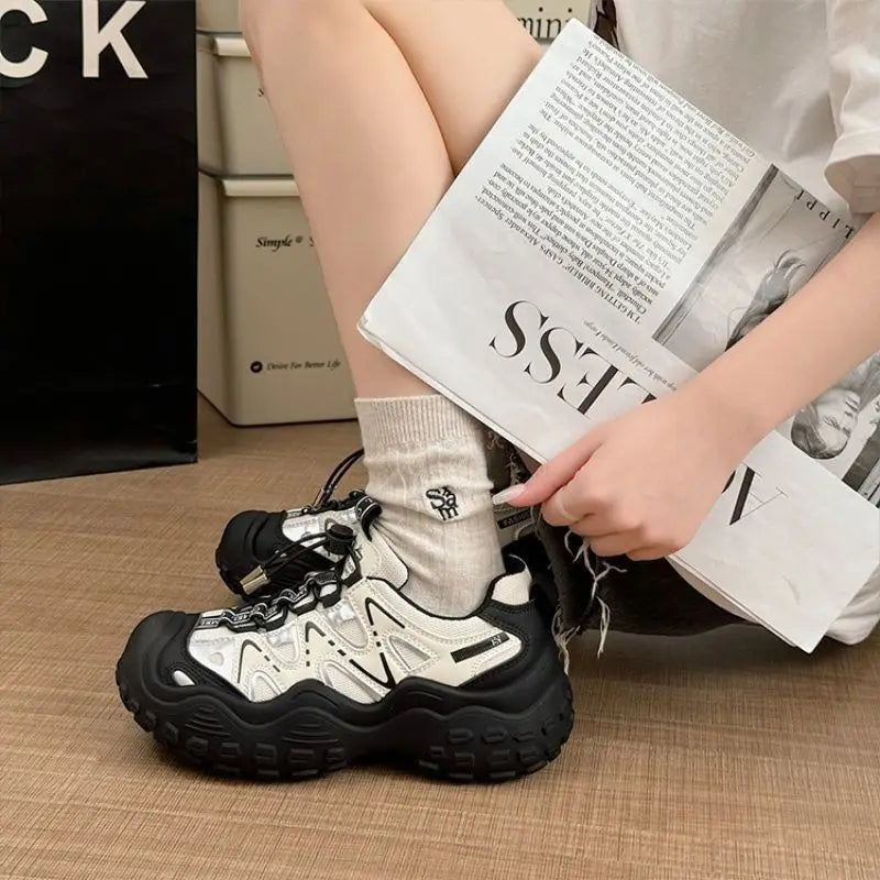 Woman Footwear Sneakers Athletic Sports Fashion 2025 H Deals Comfortable and Elegant New High Quality Dad Shoes for Women Light