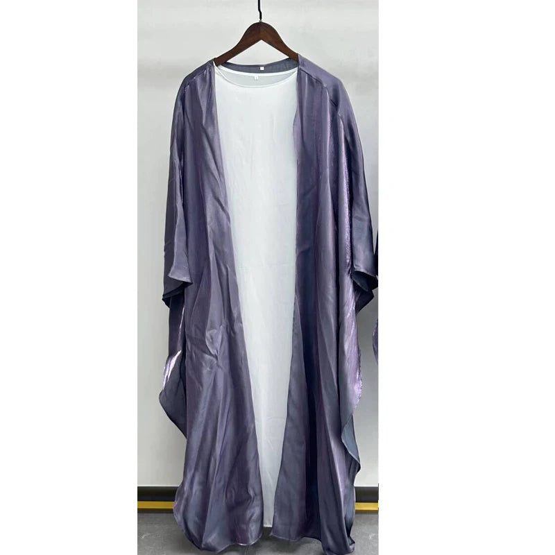 New Mother and Daughter Abaya Dubai Muslim Women Kids Girls Maxi Dress 2pcs Set Eid Djellaba Jalabiya Turkey Kimono Islamic Robe