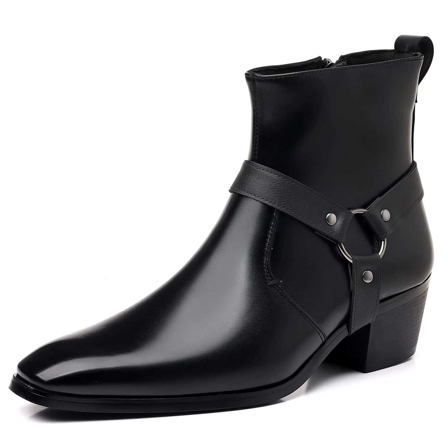 Men's Boots Fashion Designer Chelsea Boots Luxury High Quality Men Cowboy Boots Black Brown Zip Wedding Office Dress Shoes Male