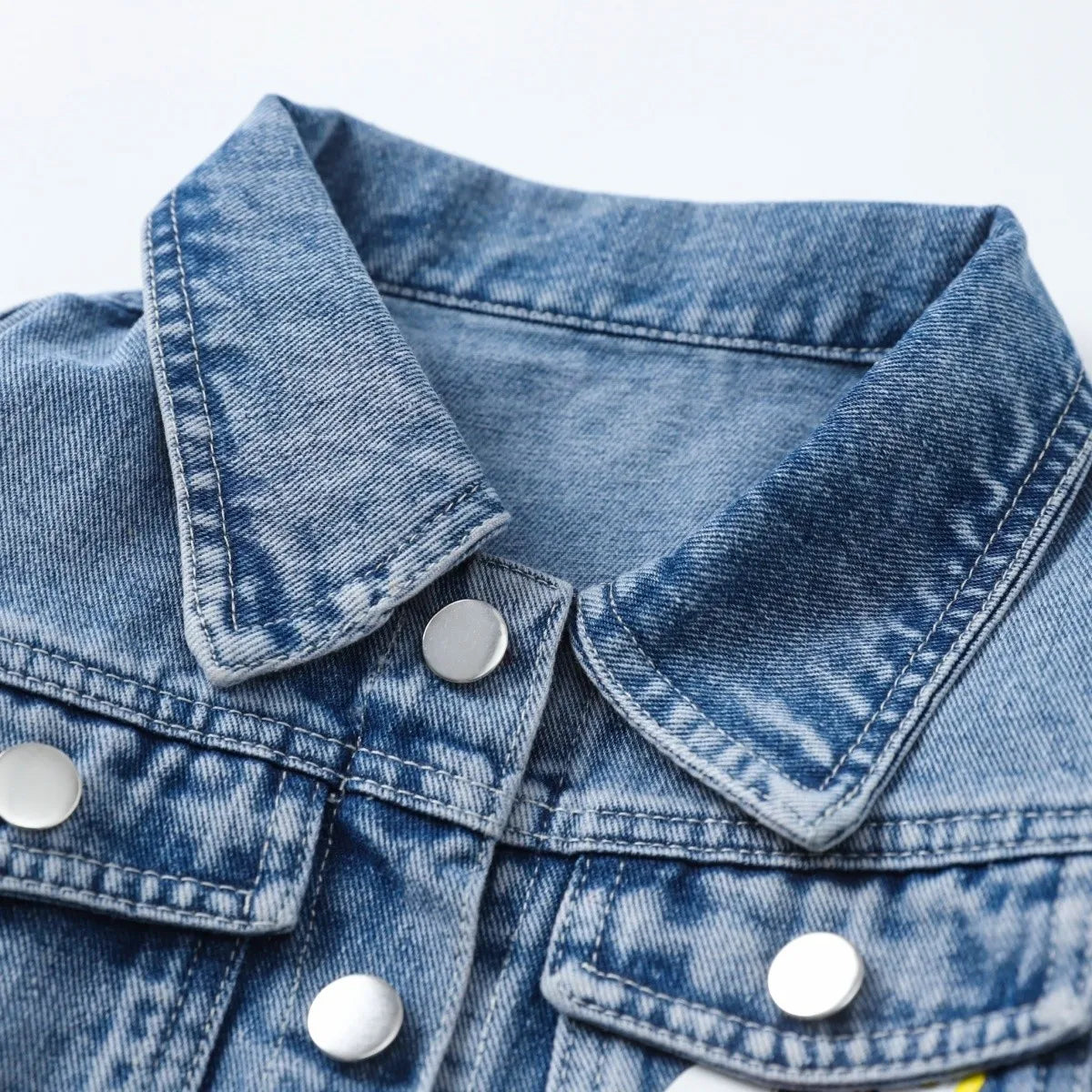 Children Clothing Sets Spring Autumn Baby Boys Girls Mickey Mouse Minnie Cotton Denim Jacket Coat + Jeans Pants 2pce Casual Suit