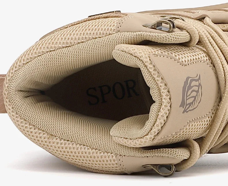 Men Boots New Platform Boots Outdoor Waterproof Casual Sneakers Working Men Ankle Boots Hiking Safety Shoes Mens Athletic