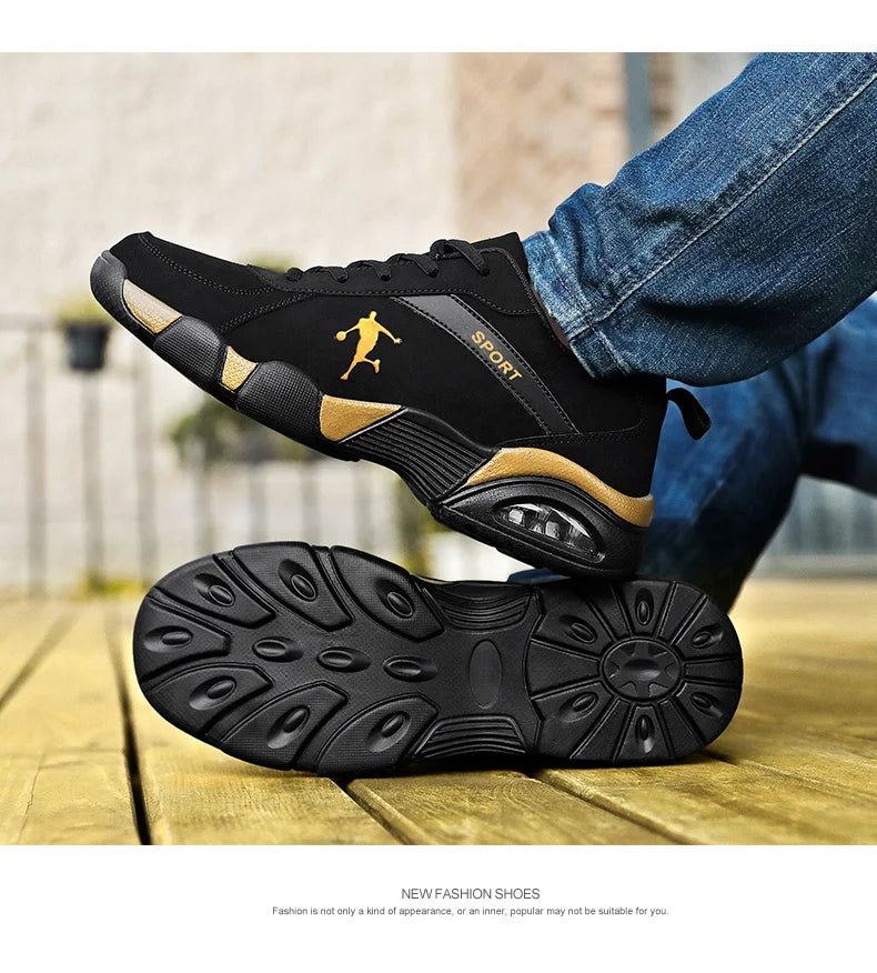 Men's Sneakers 2025 New Men Shoes Outdoor Waterproof Sneakers Non Slip Comfortable Walking Black Sports Shoes for Men