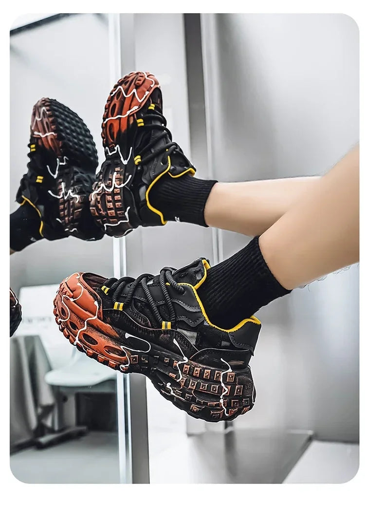 Men's Casual Shoes 2025 Shockproof Comfortable Outdoor Running Fitness Training Exercise Sneakers Size 39-44 Hot Sale Retro