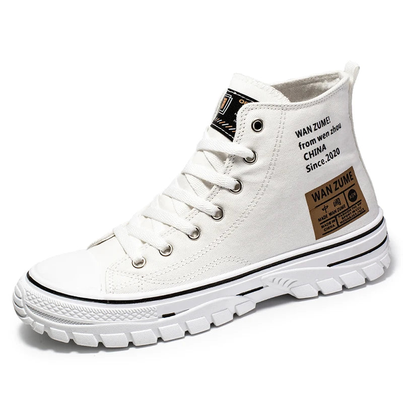 Classic Vulcanized Casual Canvas Platform Shoes Women Men High Top Sneakers  Fashion Breathable Comfortable Sport Korean