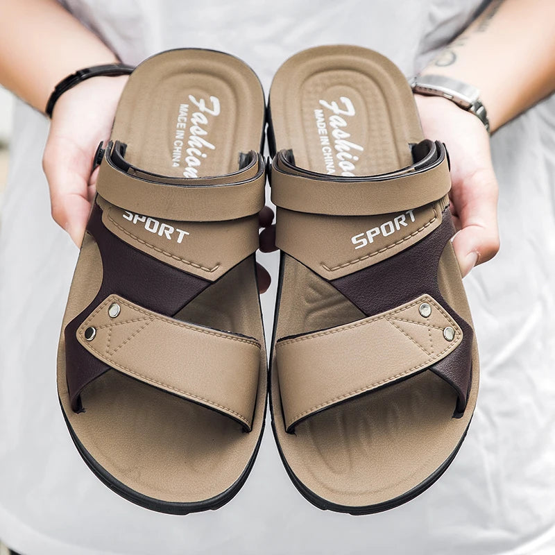 Classics Men's Sandals Summer Anti Slip Casual Beach Slippers Comfort Soft Soled Home Slides Lightweight Clogs Shoes Flat Shoes