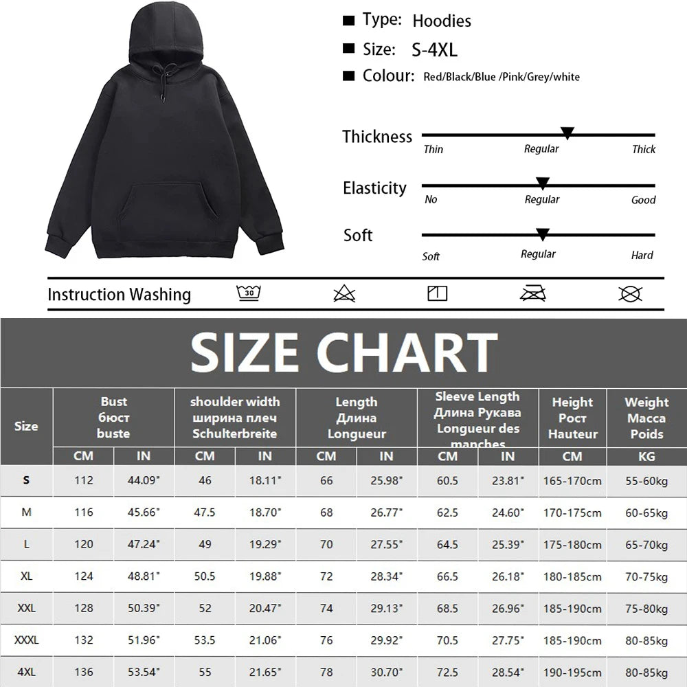 Anime Hoodie Mens Fashion Warm Sweatshirt Graphical Printed Hip Hop Hoodies Casual Streetwear Spring Autumn New Hoody