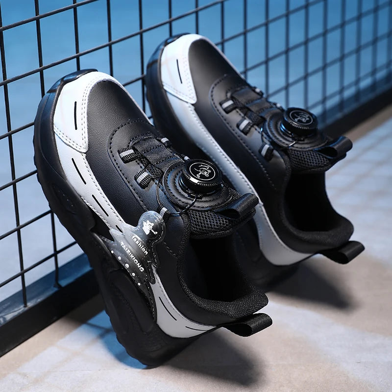 Children Sneaker Boys Casual Shoes Leather Student Walking Shoes Kids Non-slip Lightweight Girls Sports Running Tennis Footwear