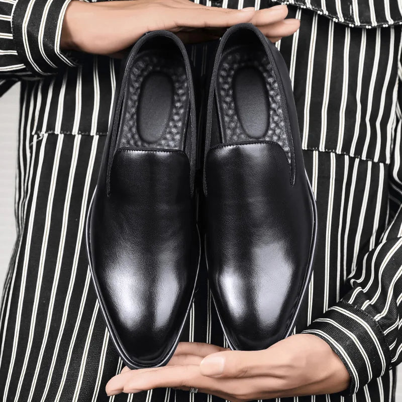 Size 38-48 Classic Le Fu Shoes for Men Casual Business Comfort Fashion Brand Shoes Men British Gentleman Social Shoes Men