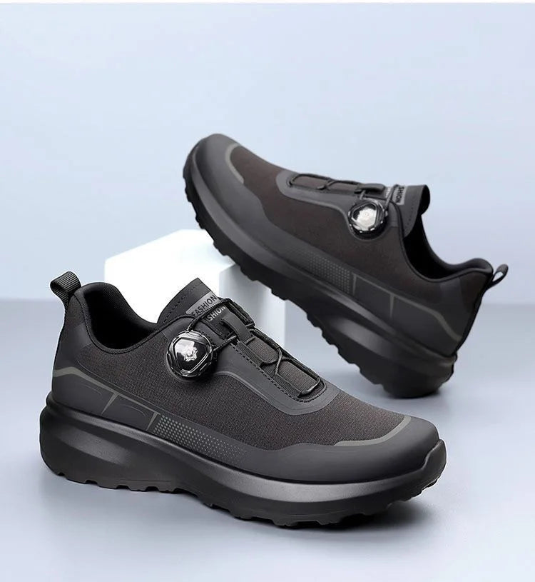 Outdoor men's sneakers 2025 new spring and summer thick soled sports shoes men's hiking daddy shoes casual footwear for men