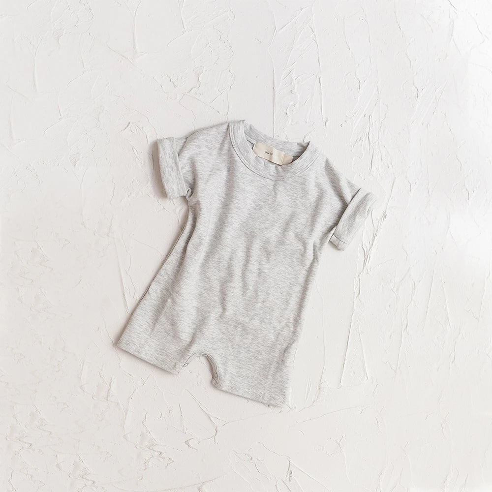 Summer Baby Casual Clothes Set Kids Soft Solid Color Casual Short Sleeve T Shirt + Shorts Kids Girls Boys Outfits Girl Clothes