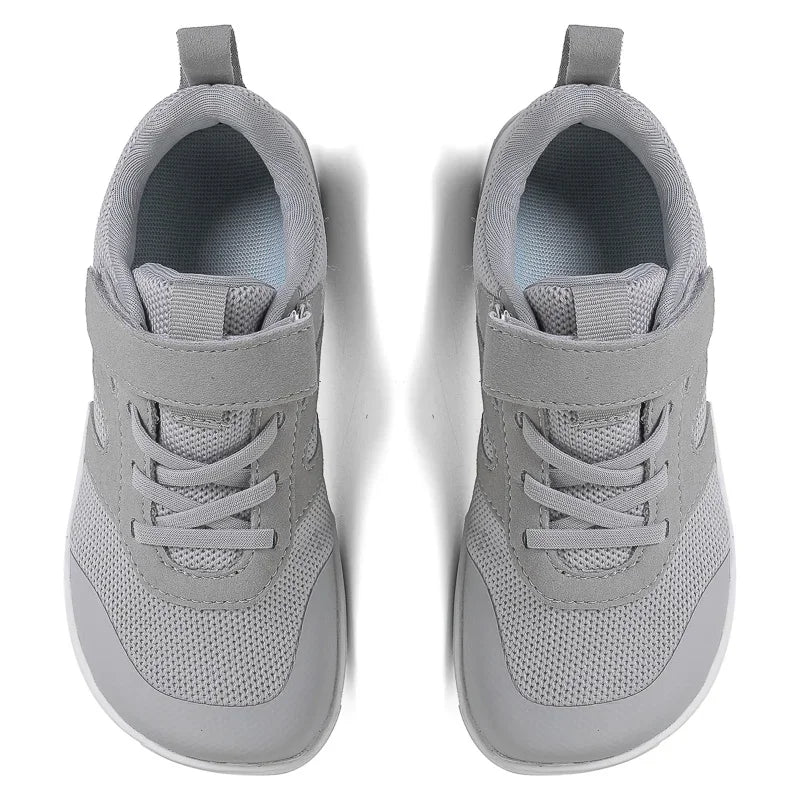 Kid Wide Width Barefoot Shoes | Boys/Girls Minimalist Elastic Opening Sneakers| Flexible- Zero Drop Sole Outdoor Children Shoes
