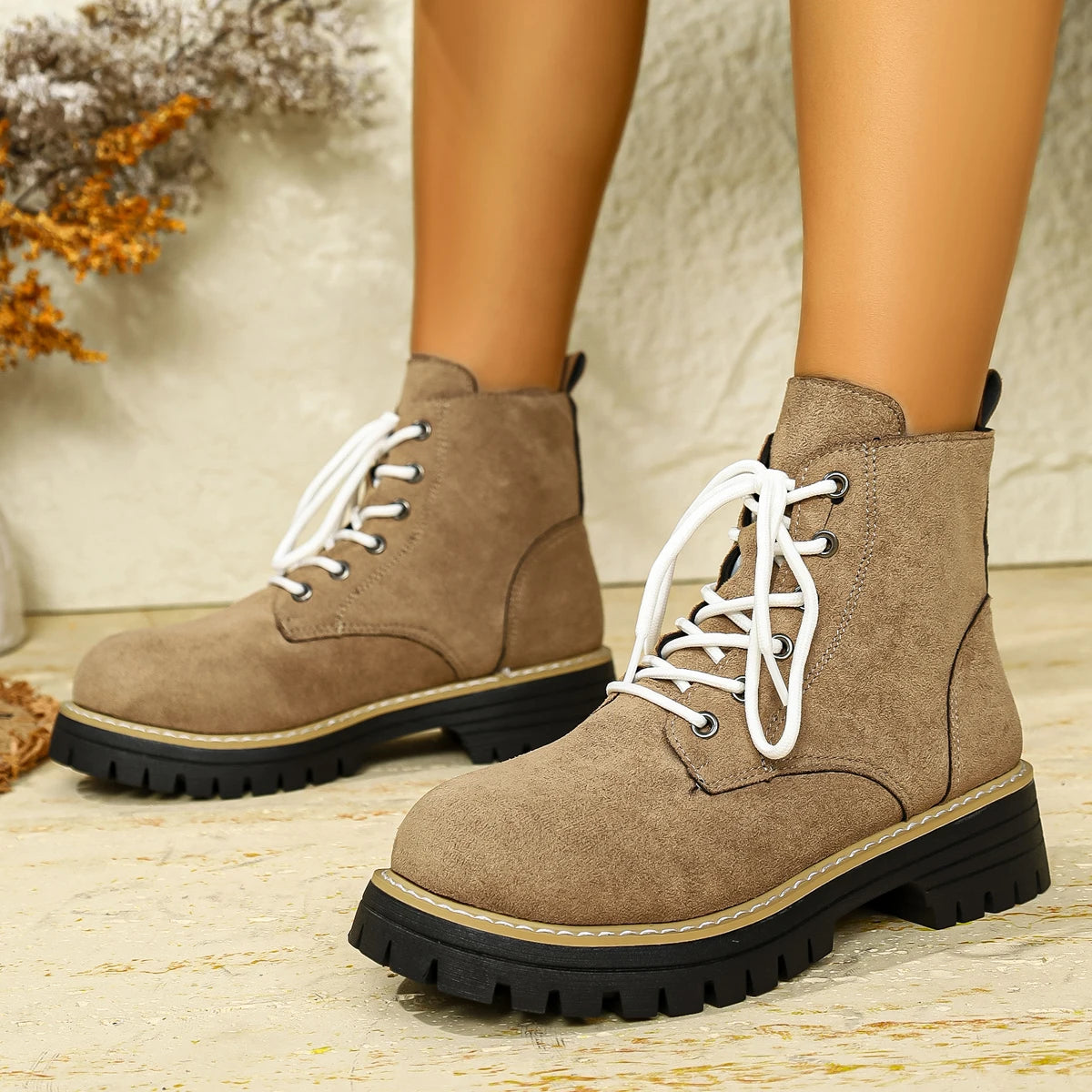 Fashionable And Versatile Short Boots With Thick Heels And Round Toes Fashionable And Versatile Winter Winter Boots For Women