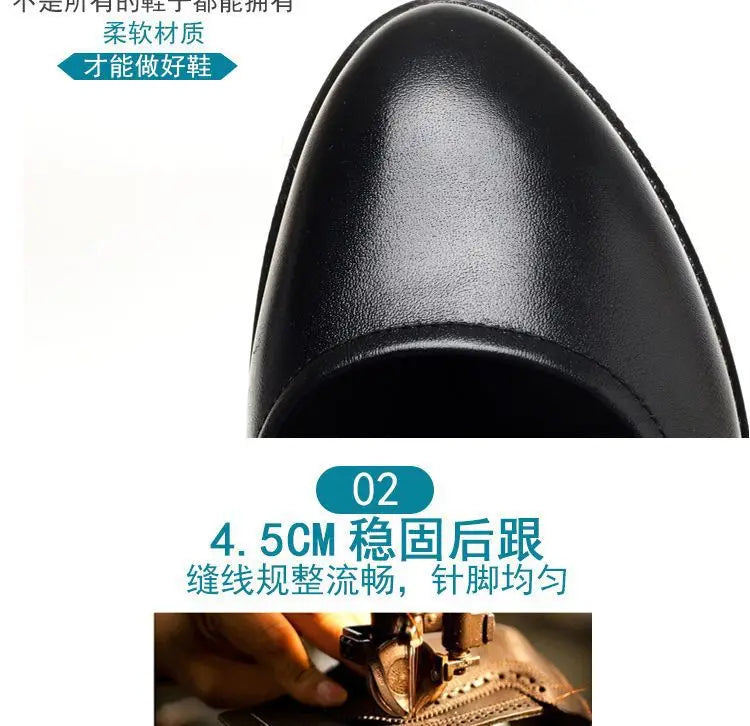 Women's Single Shoes 2025 Summer Breathable Women Pumps Coarse Heel Soft Bottom Work Shoes Casual Comfortable Black Heels Shoes