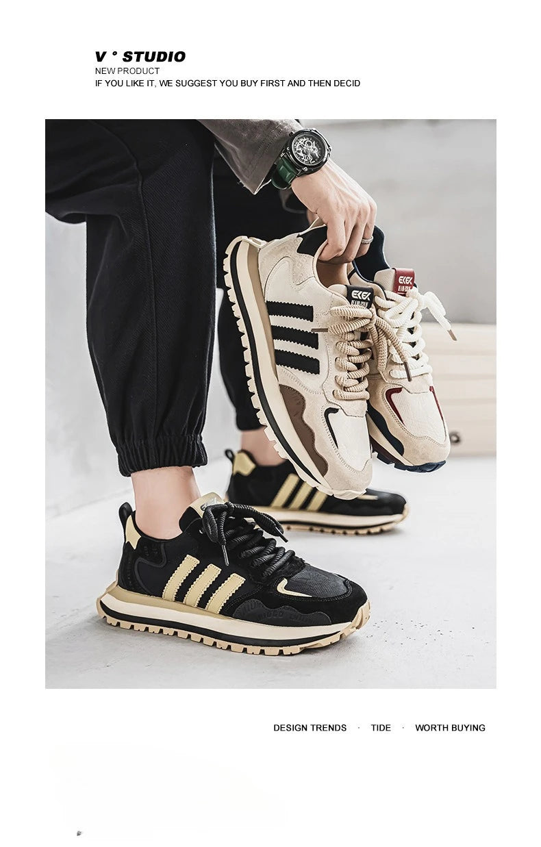 Men's Casual Shoes Men's Trendy Sneakers 2025 New Fashionable and Lightweight Mens Shoes, Versatile Men's Casual Sports Shoe