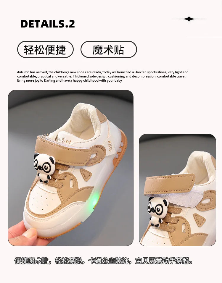 Kid Sneakers 2025 Autumn New Light Up Kid Shoe Trend Boy Sneakers Cute Girl Shoe Fashion Tennis Female Designer Shoe Кроссовки